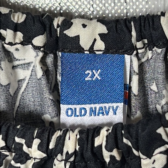 Old navy puff sleeve waist defined side cutout printed dress size 2X - Picture 7 of 14